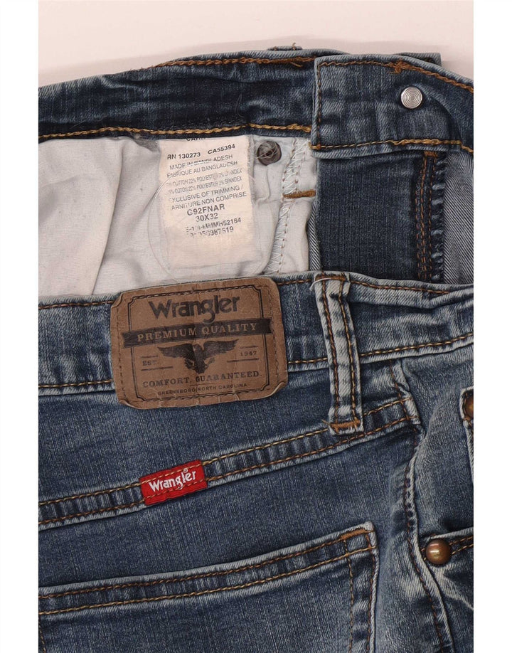 Wrangler Jean droit homme W30 L32 bleu coton