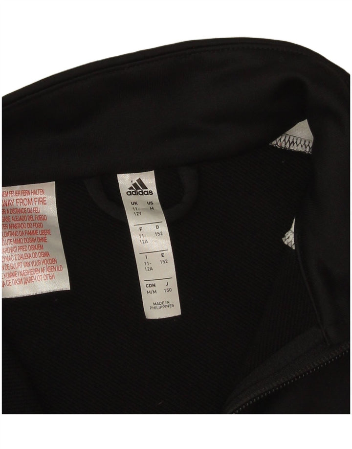 Adidas Veste de survêtement pour garçon 11-12 ans Noir Colorblock Polyester