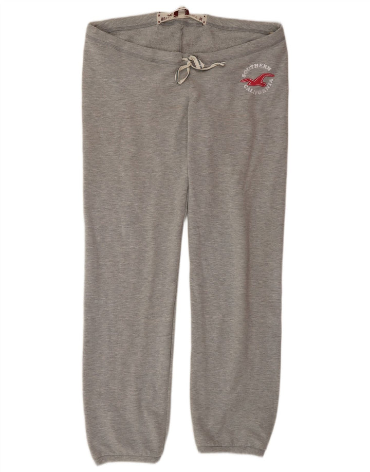 Hollister Pantalon de survêtement graphique pour femme UK 14 Gris moyen