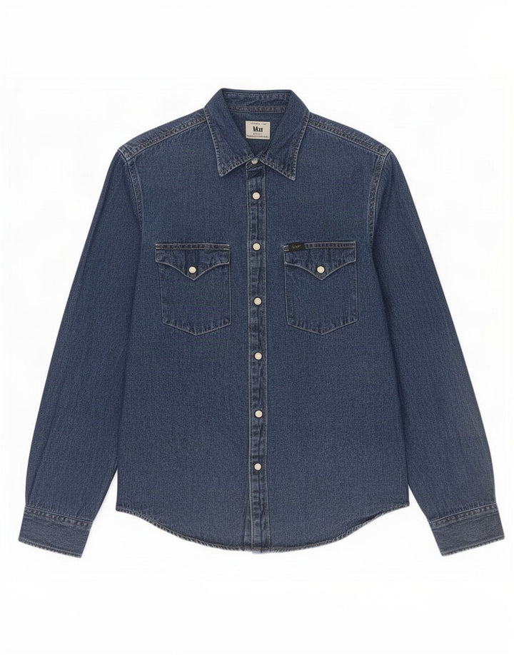 Lee Chemise En Jean Petit Bleu Homme