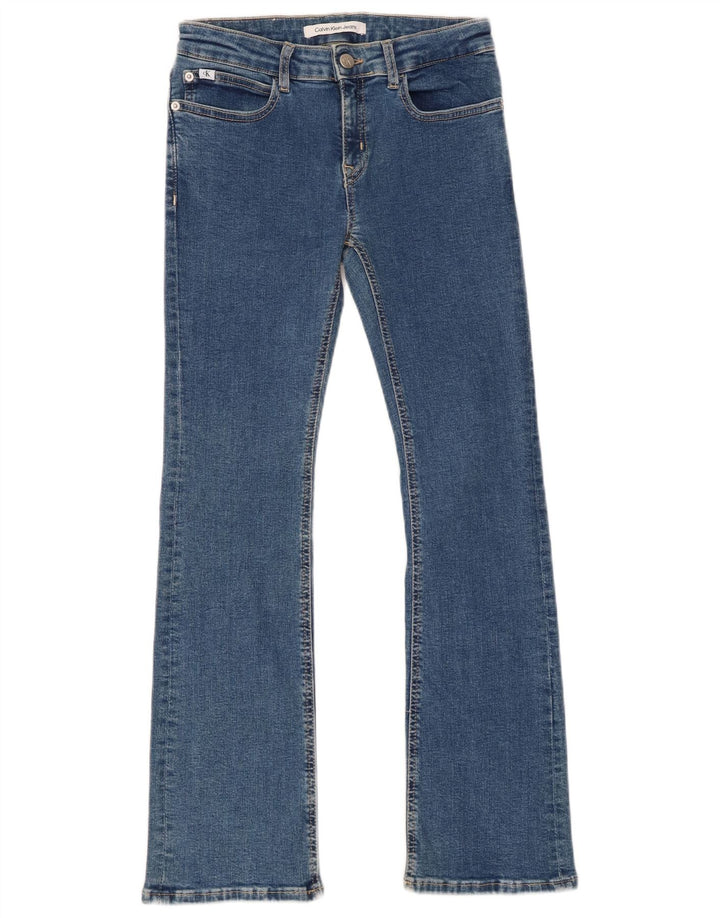 CALVIN KLEIN Jean Bootcut Fille 11-12 ans W26 L28 Bleu Coton