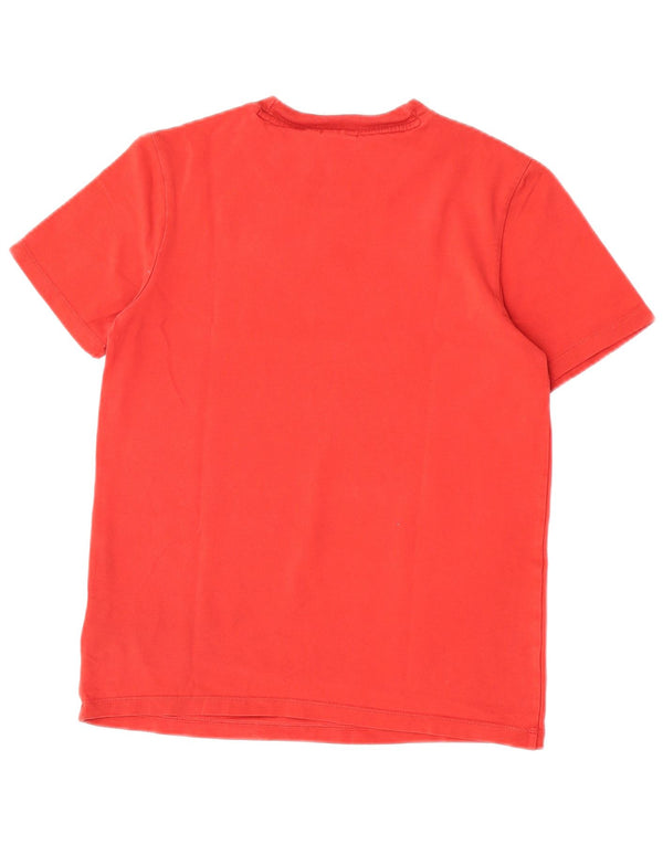 Adidas T-shirt graphique pour femme UK 12 en coton rouge moyen