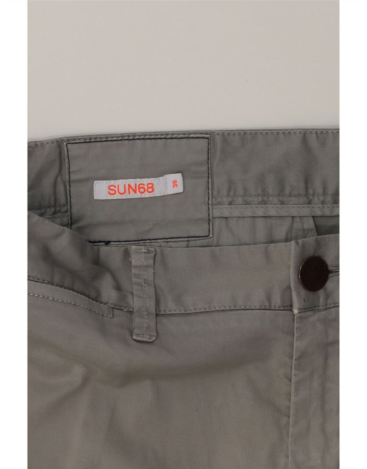 SUN68 Mens Slim Chino Trousers W36 L33 Grey Cotton Vintage Sun68 and Second-Hand Sun68 from Messina Hembry 