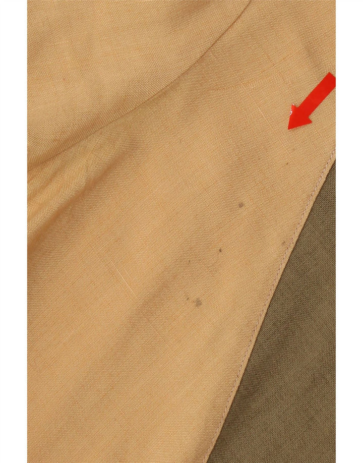 VINTAGE Womens Blouse Top IT 46 Large Beige Colourblock Vintage Vintage and Second-Hand Vintage from Messina Hembry 