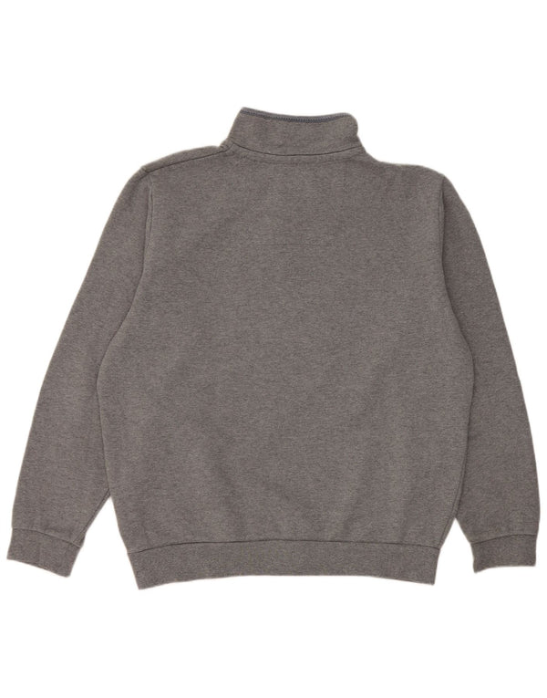 Crew Clothing Sweat-shirt à col zippé pour homme XL en coton gris
