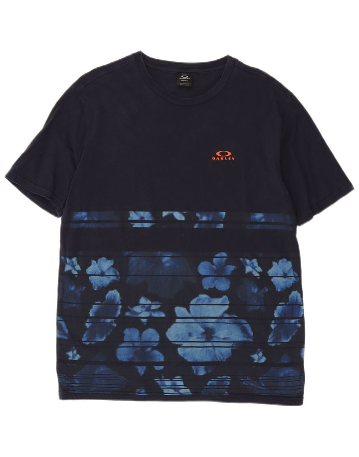 Oakley T-shirt coupe classique pour homme Bleu marine moyen Floral