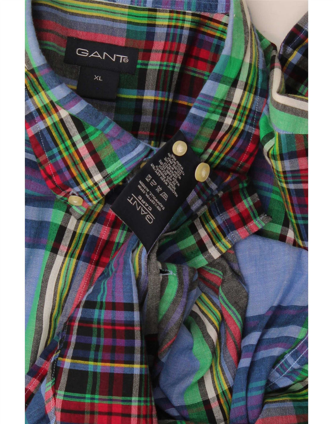 Gant Chemise Homme XL Multicolore Plaid Coton