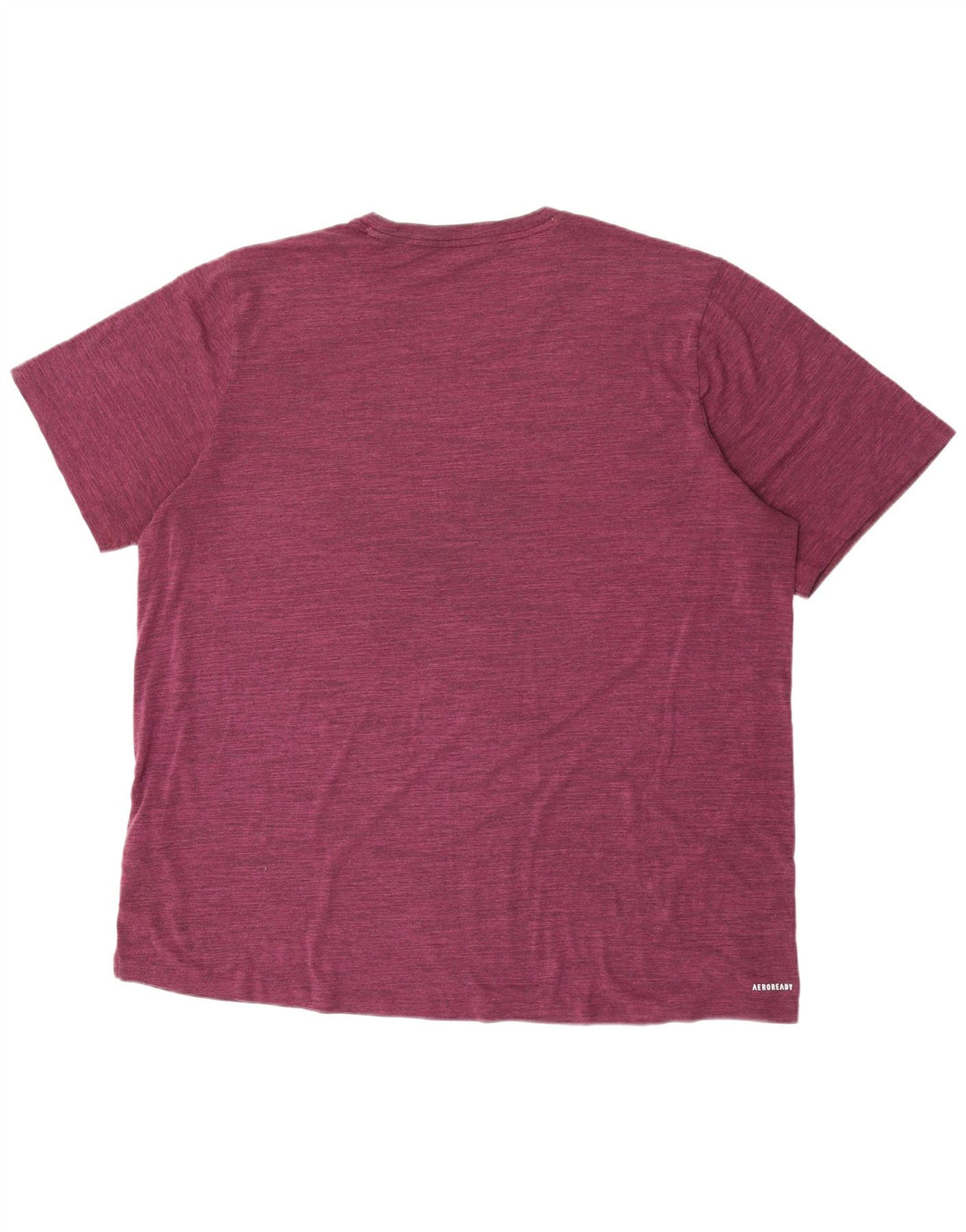 Adidas T-Shirt Homme Top XL Bordeaux Moucheté Polyester