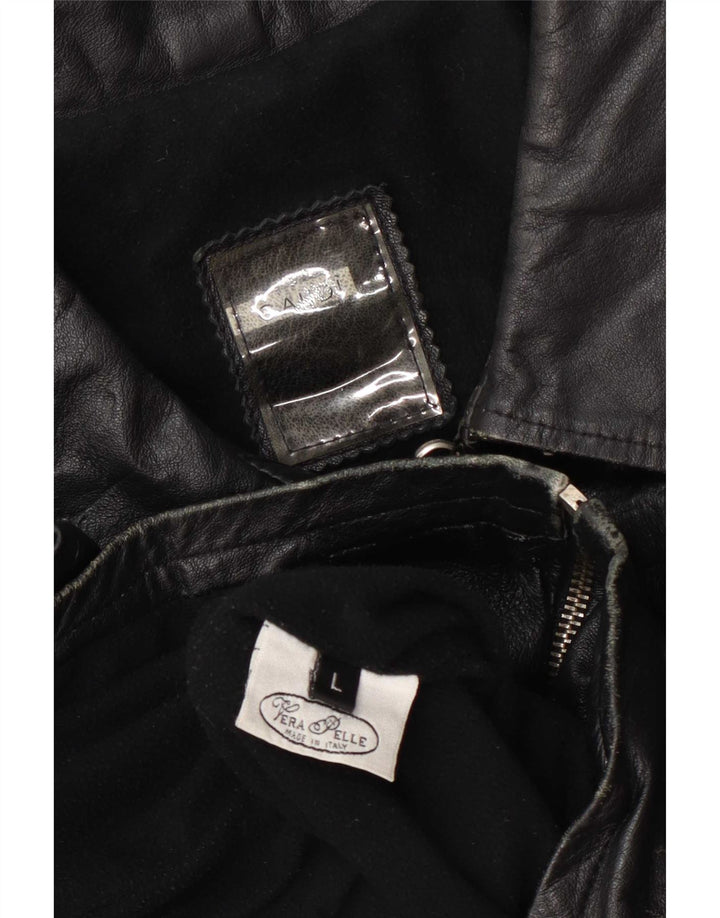 Veste en cuir femme Gaudi UK 16 Large Noir