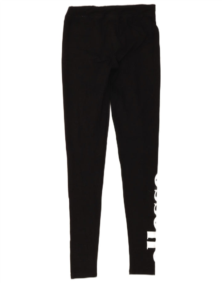 Ellesse Leggings graphiques pour femme UK 8 Small Noir Coton