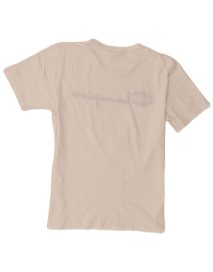 Champion T-Shirt Graphique Homme Blanc Moyen Coton
