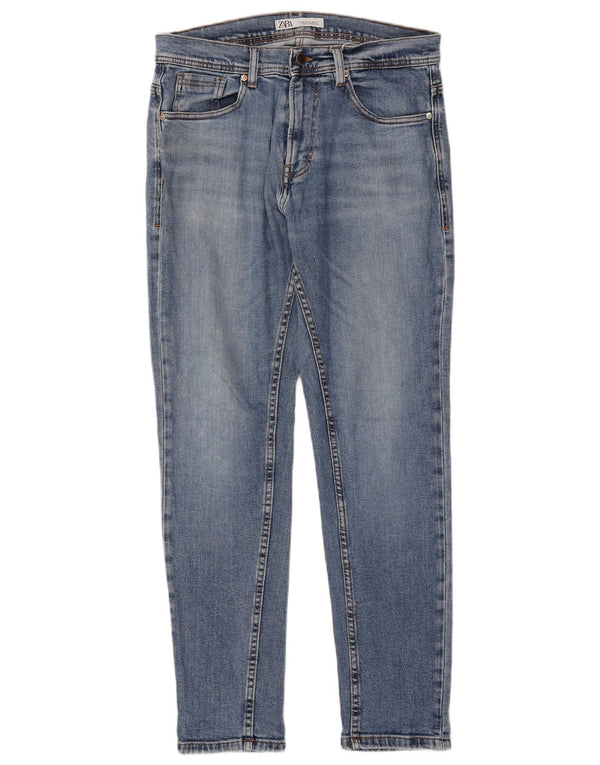 Zara Jean skinny pour homme EU 42 Large W32 L30 Bleu