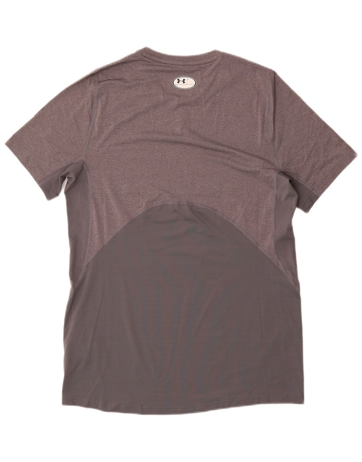Under Armour Tee-Shirt Heat Gear Homme Gris Moyen Moucheté Polyester