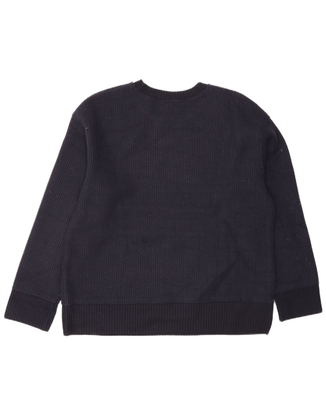 Zara Pull à col rond pour homme Petit en viscose bleu marine