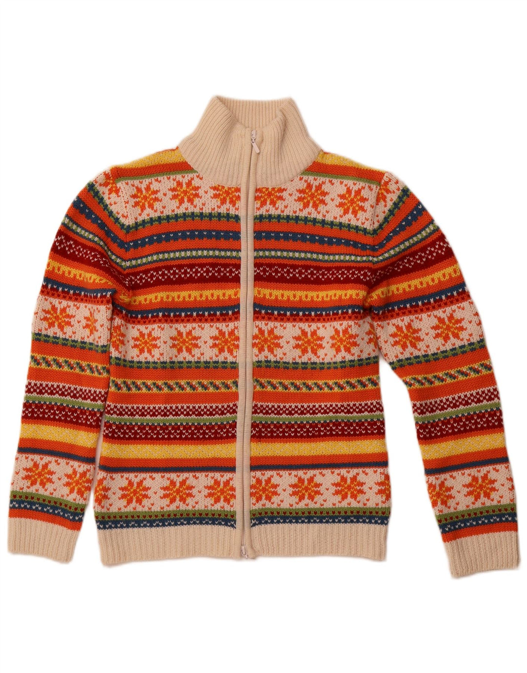 TCM Cardigan pour femme en laine Fair Isle multicolore moyen UK 10/12