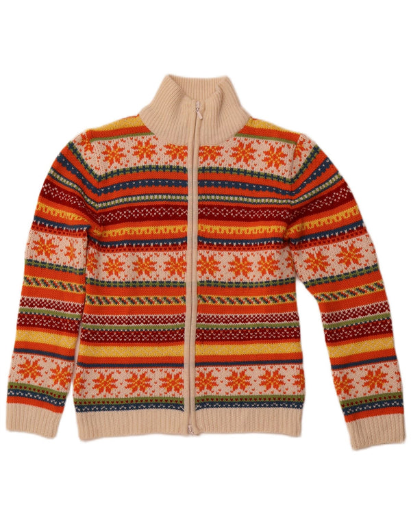 TCM Cardigan pour femme en laine Fair Isle multicolore moyen UK 10/12