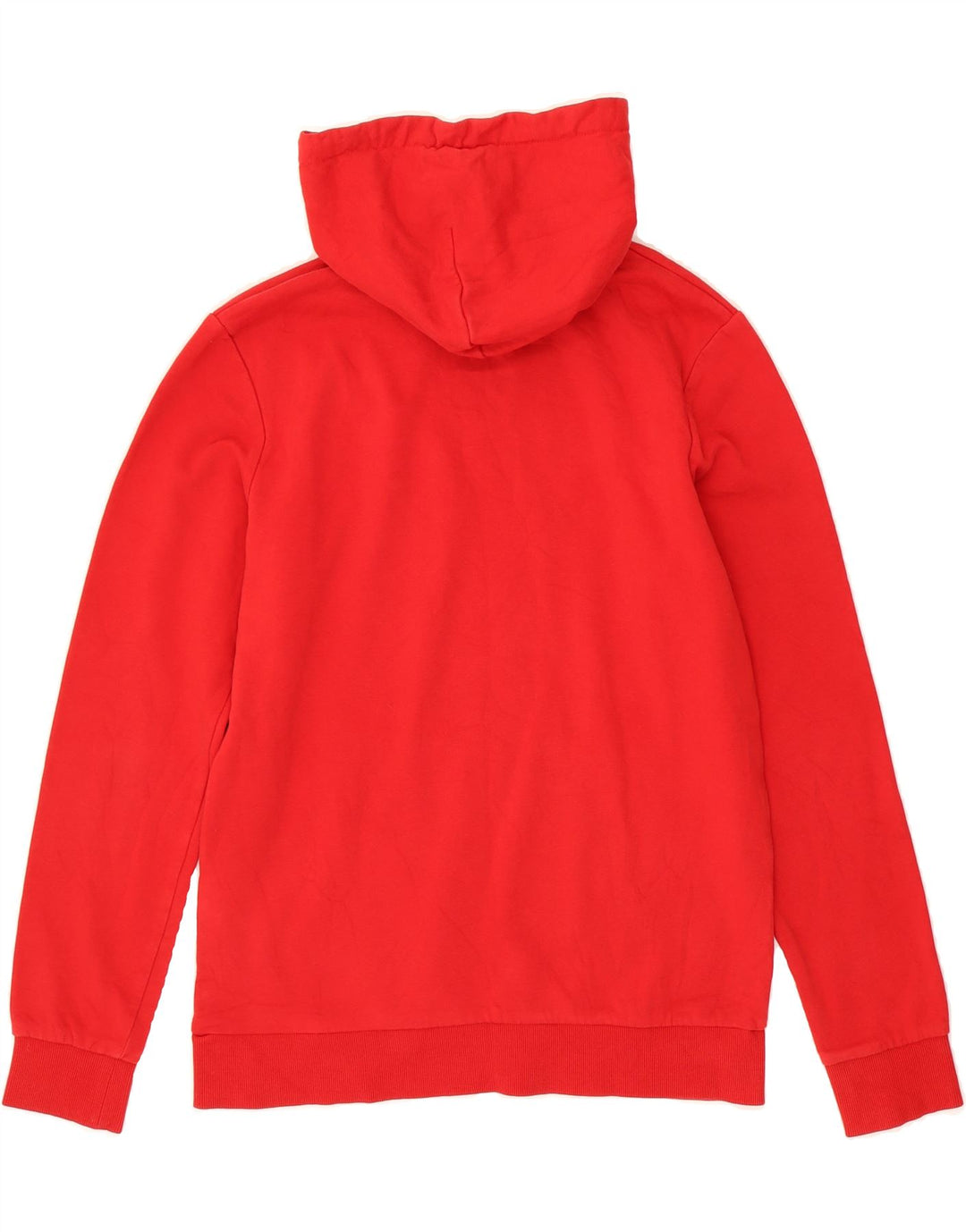 JACK & JONES Mens Graphic Hoodie Jumper Medium Red Polyester Vintage Jack & Jones and Second-Hand Jack & Jones from Messina Hembry 