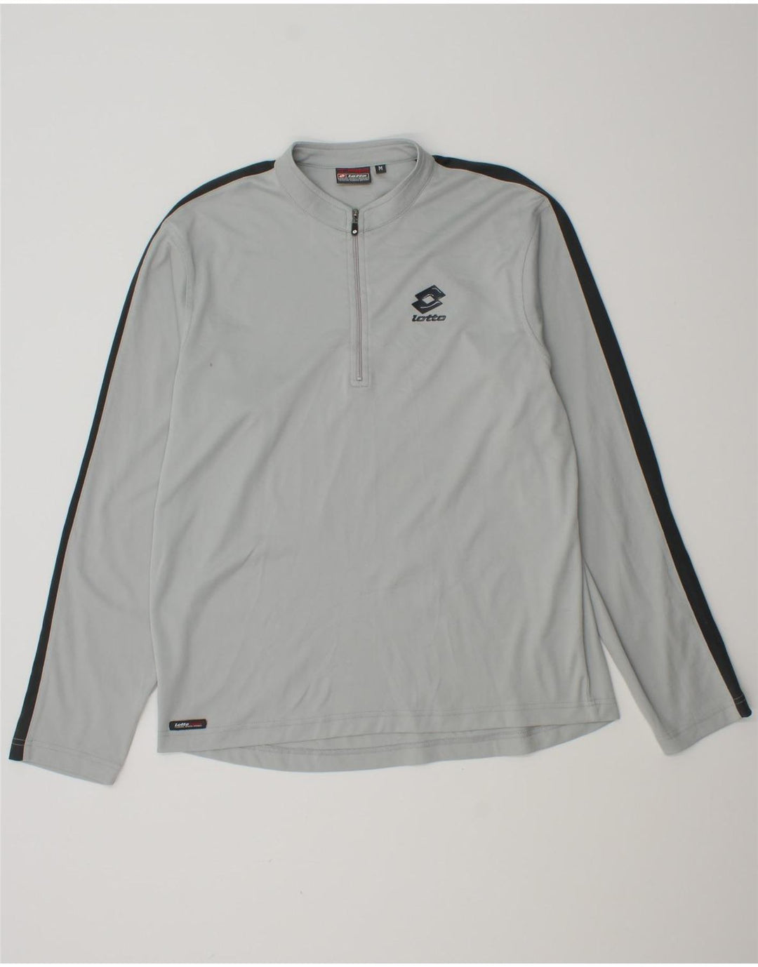 Lotto Haut de Survêtement à Col Zippé Homme Gris Moyen Colorblock