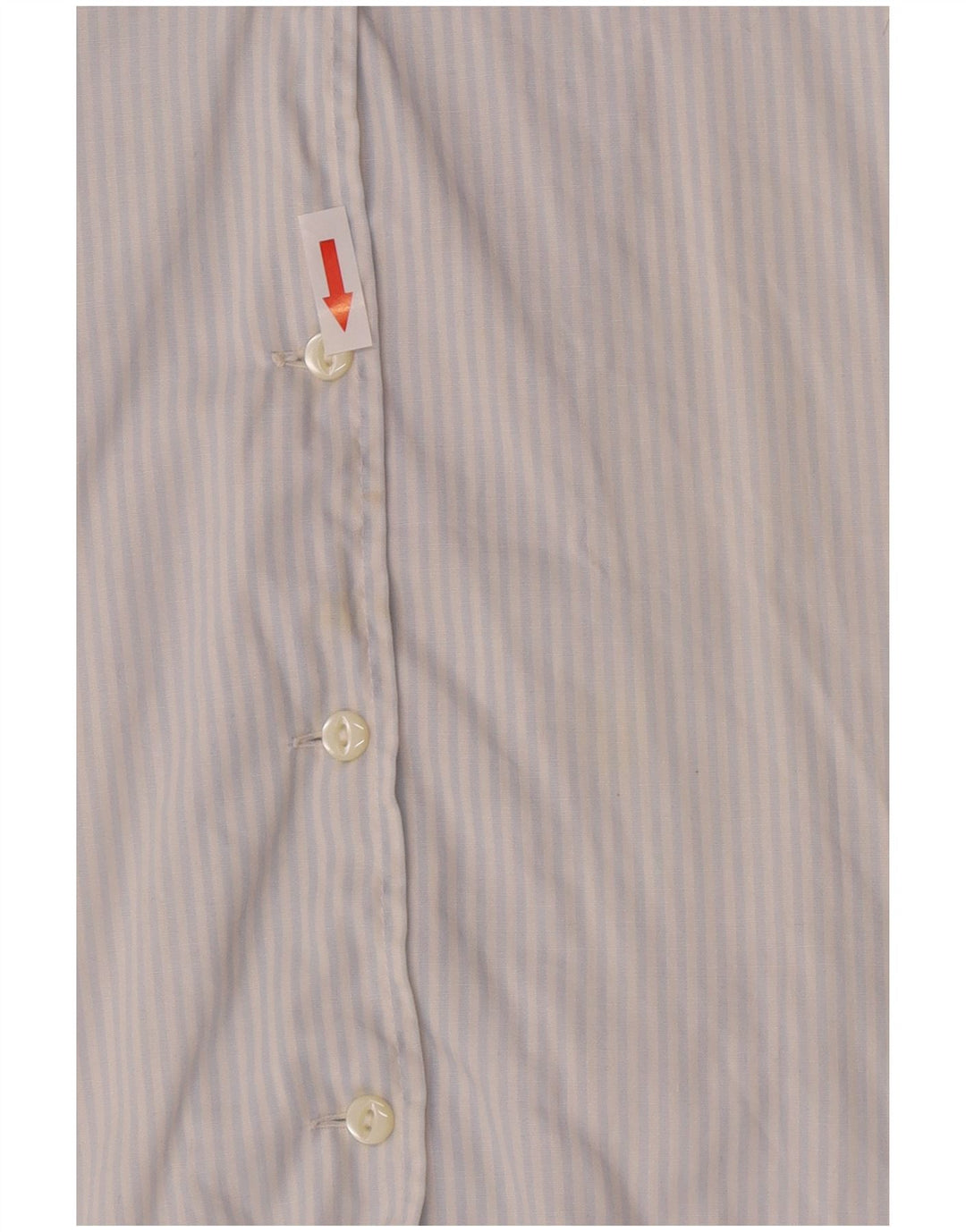 Benetton Chemise à manches courtes pour femme Blouse IT 44 Bleu moyen à fines rayures