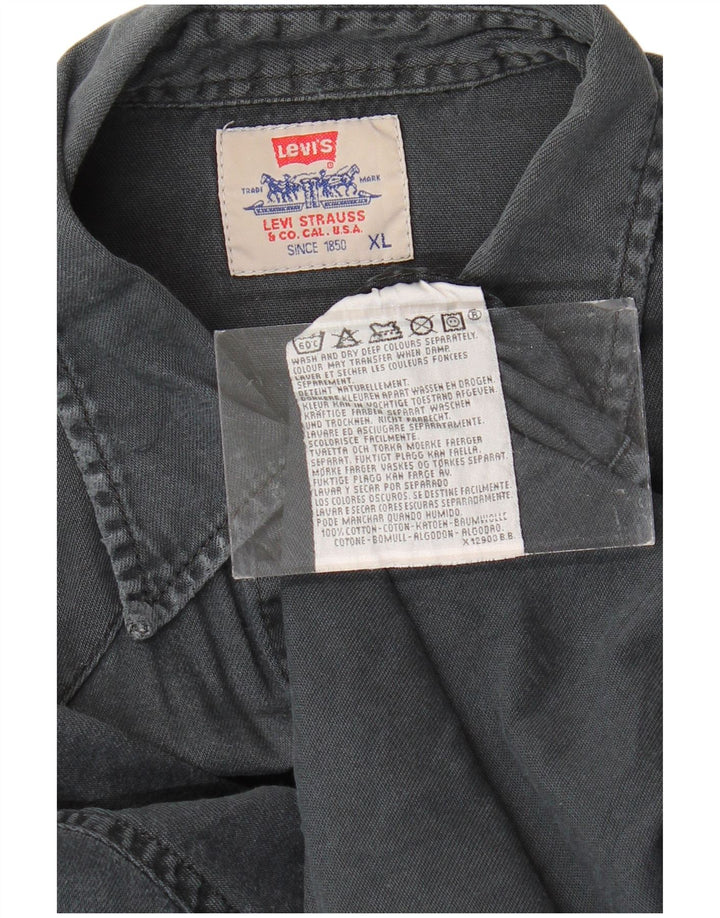 LEVI'S Chemise en Jean XL Homme Noir Coton