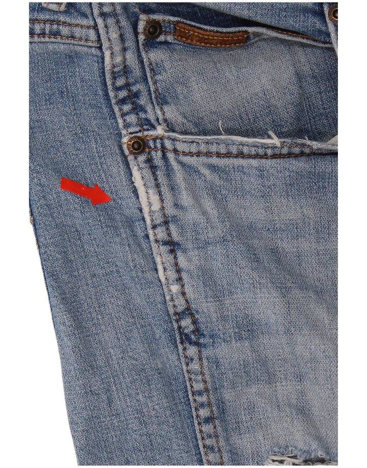 Wrangler Short en jean vieilli pour homme W34 Grand coton bleu
