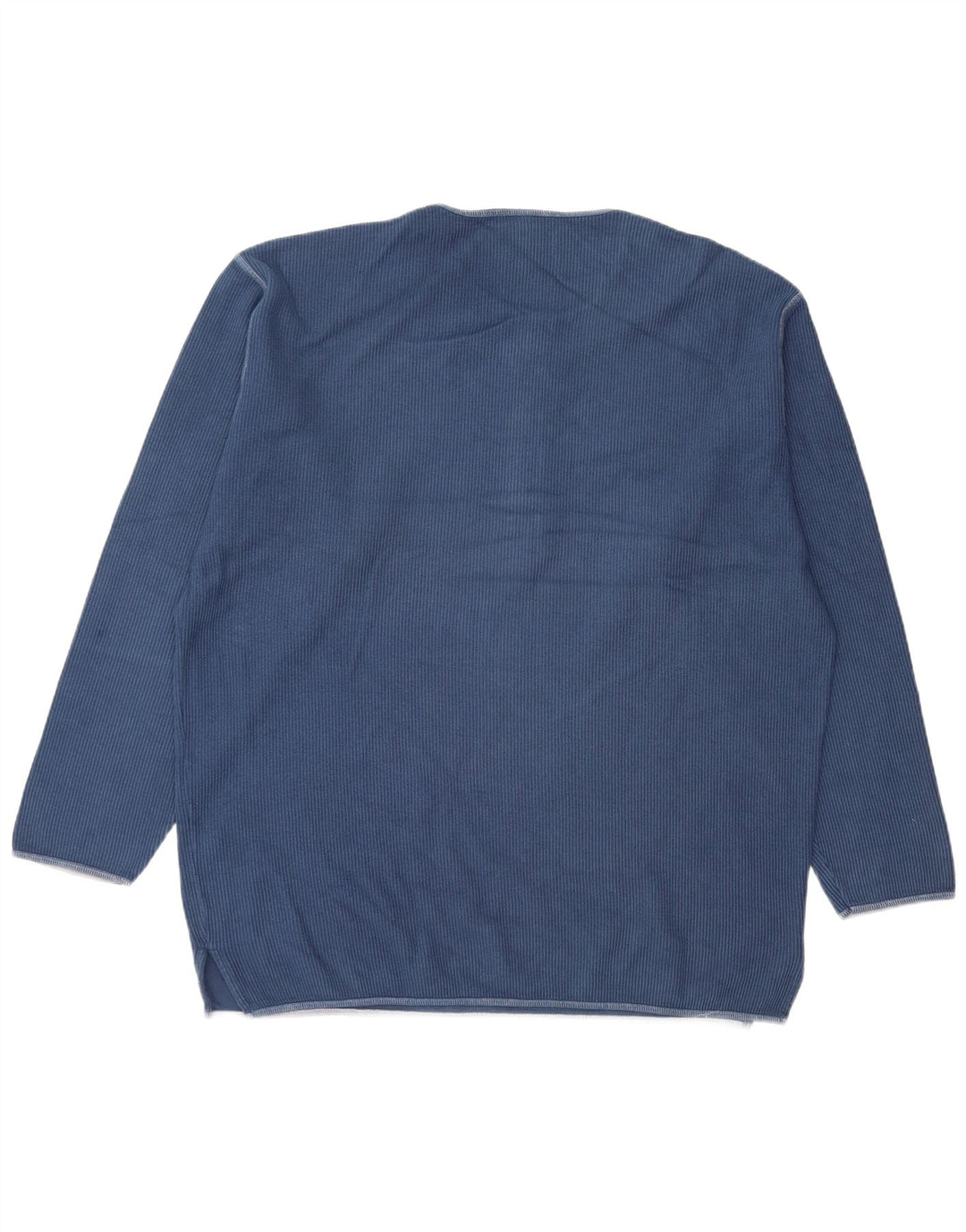 Stefanel Pull col rond pour homme en coton bleu marine Taille L