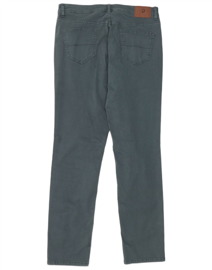 Dack's Pantalon Slim Casual Homme W34 L32 Vert Coton