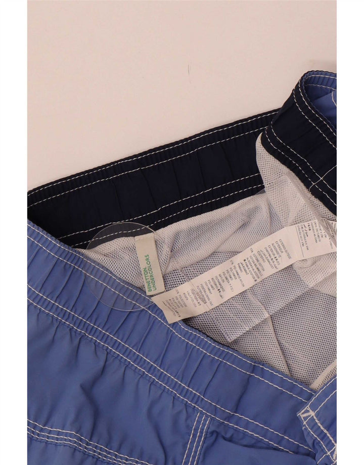 Benetton Short De Bain Homme Petit Bleu Coton