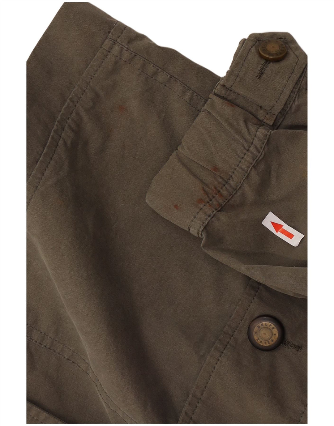Belfe Parka à capuche pour homme IT 52 XL Kaki Coton