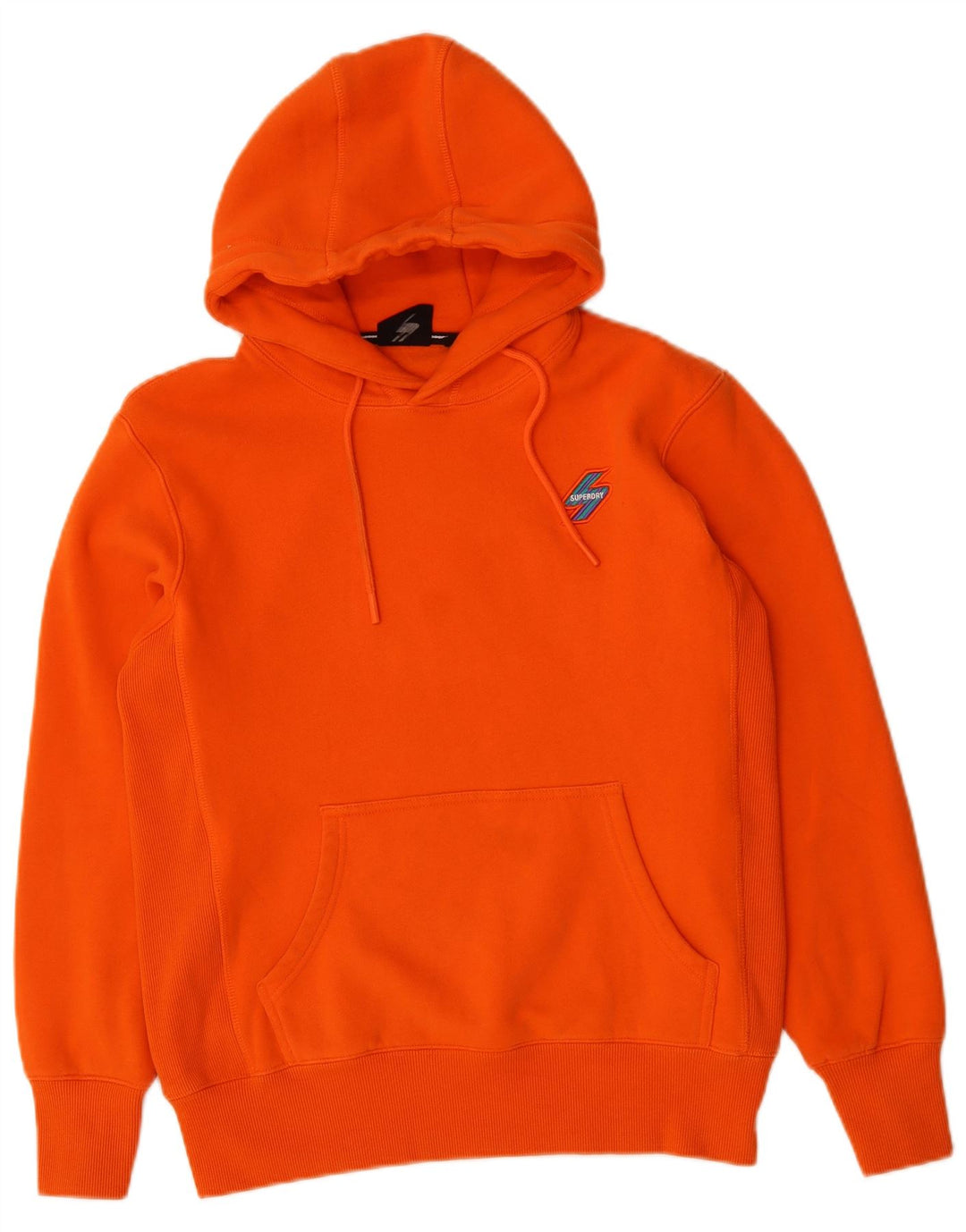 SUPERDRY Pull à capuche pour homme en coton orange moyen