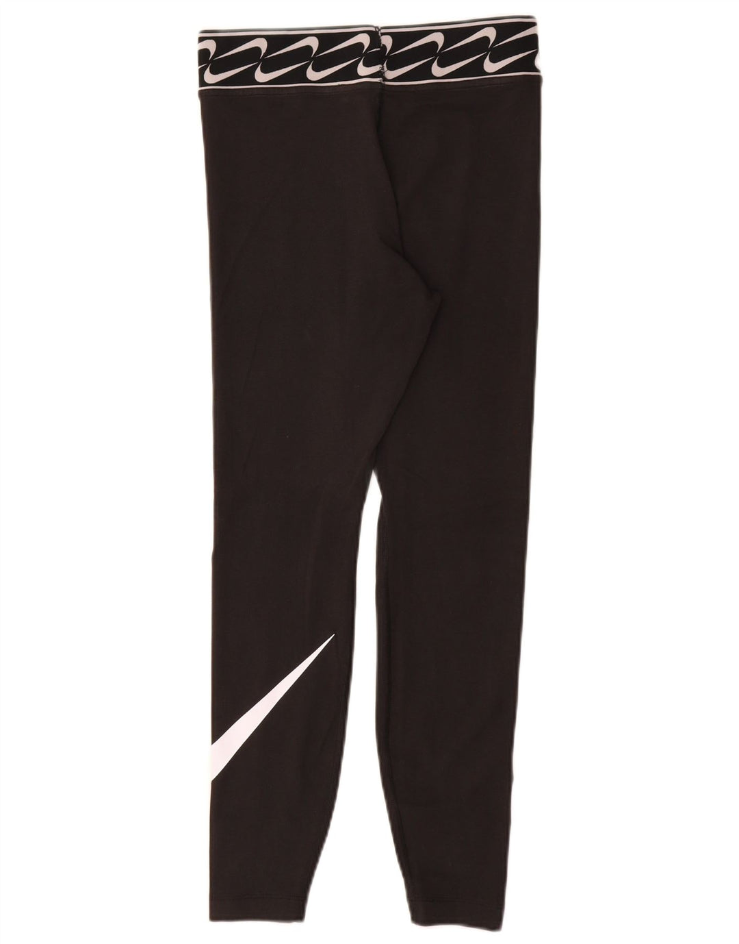 NIKE Leggings graphiques pour femmes UK 10 petit coton noir