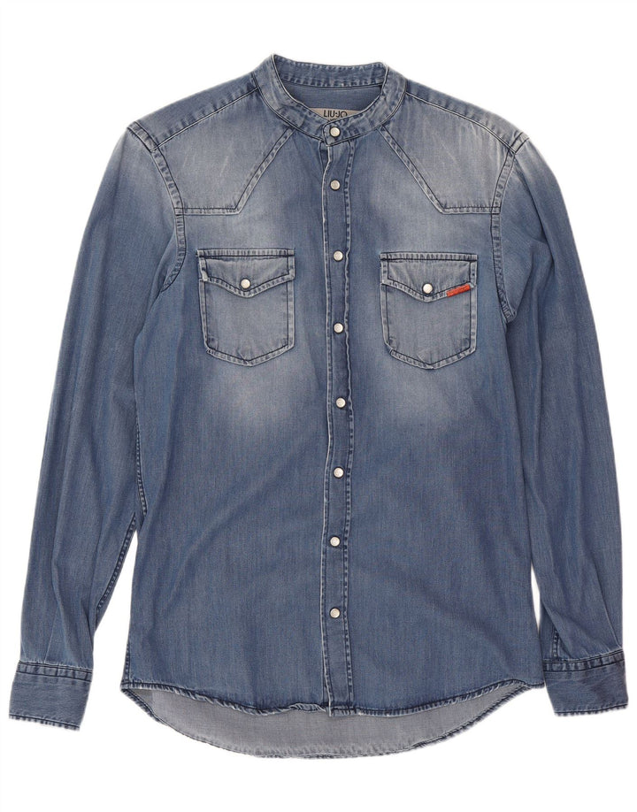 Chemise Liu Jo Homme Petit Bleu Lyocell