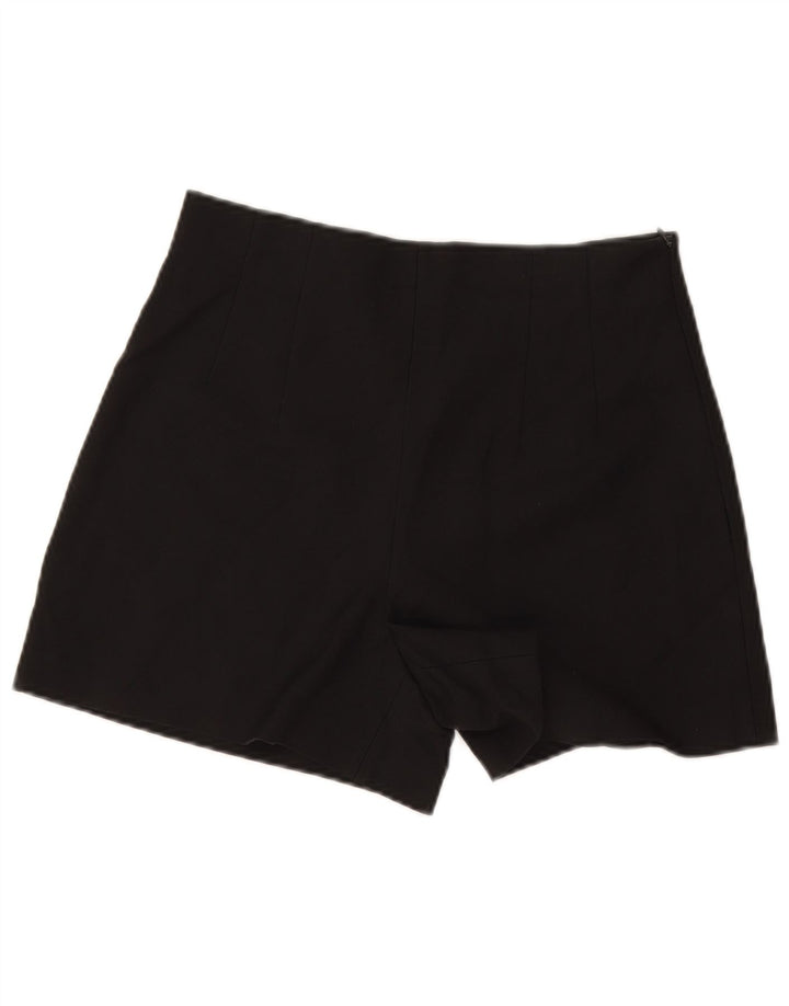 Zara Short décontracté taille haute pour femme Medium W30 Noir Polyester