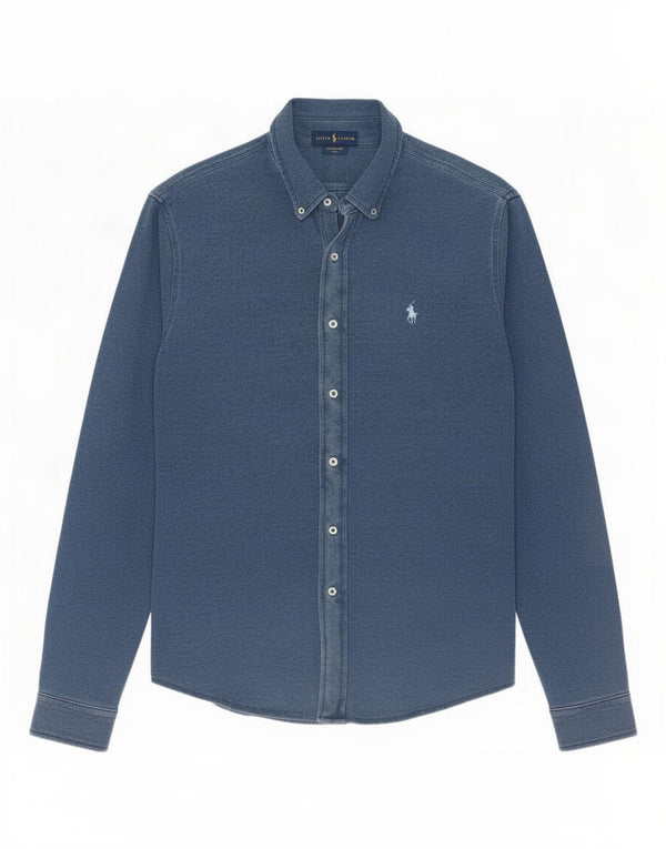 Ralph Lauren Chemise Homme Grand Bleu Coton