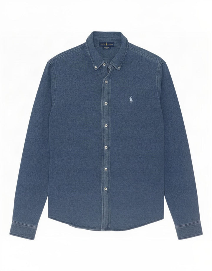Ralph Lauren Chemise Homme Grand Bleu Coton