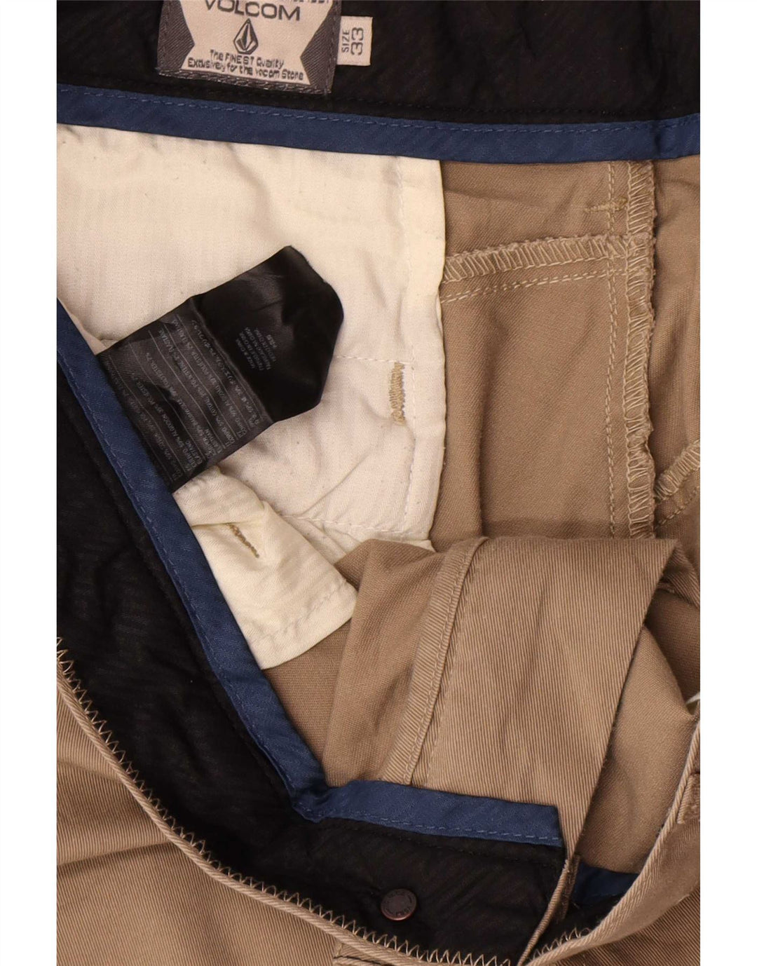 Volcom Short Chino Homme W33 Coton Beige Moyen