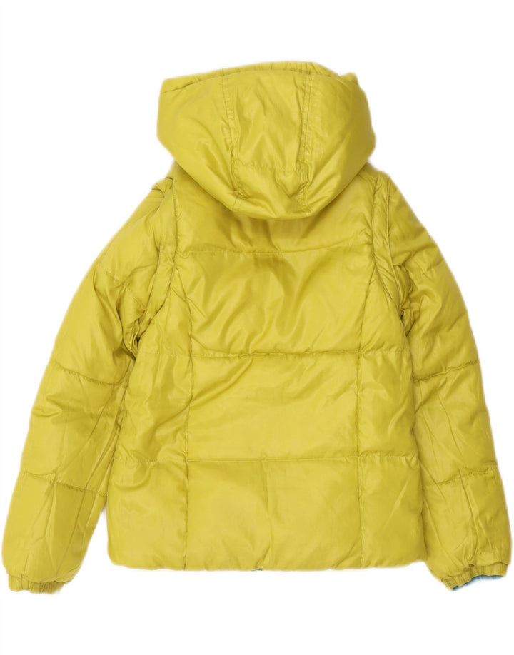 Benetton Veste matelassée réversible à capuche pour fille 7-8 ans Bleu moyen
