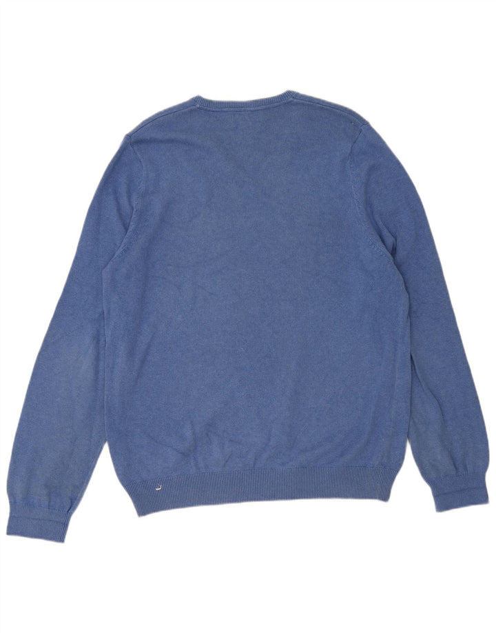 Marks & Spencer Pull col V pour homme Bleu Taille L