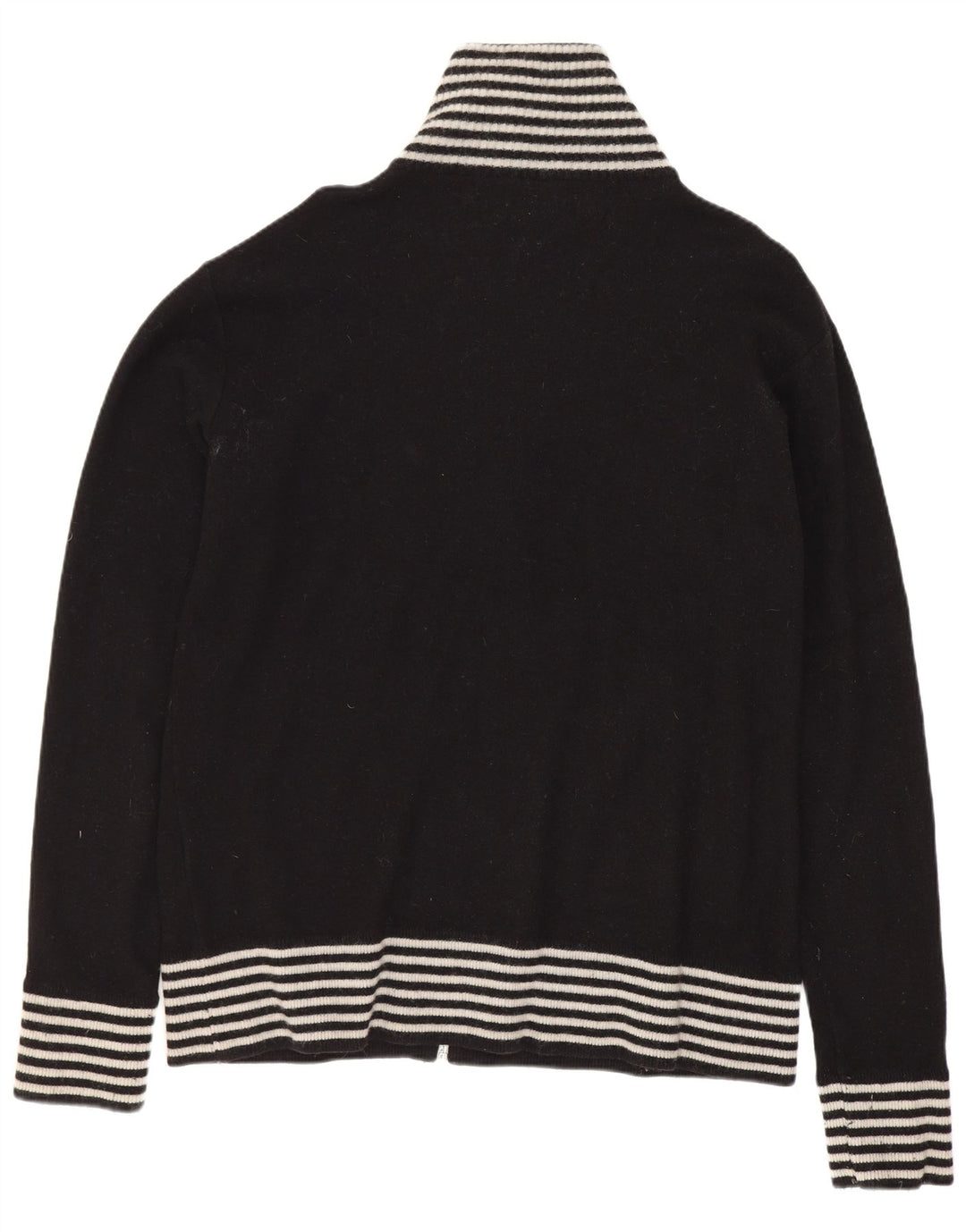 Franklin & Marshall Cardigan graphique pour homme en laine rayée noire