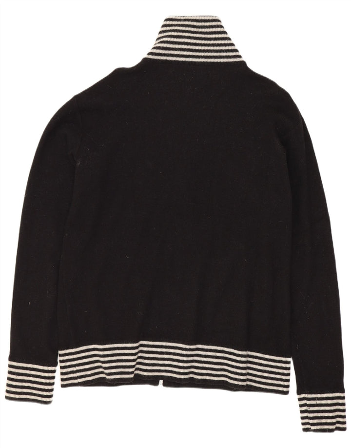 Franklin & Marshall Cardigan graphique pour homme en laine rayée noire
