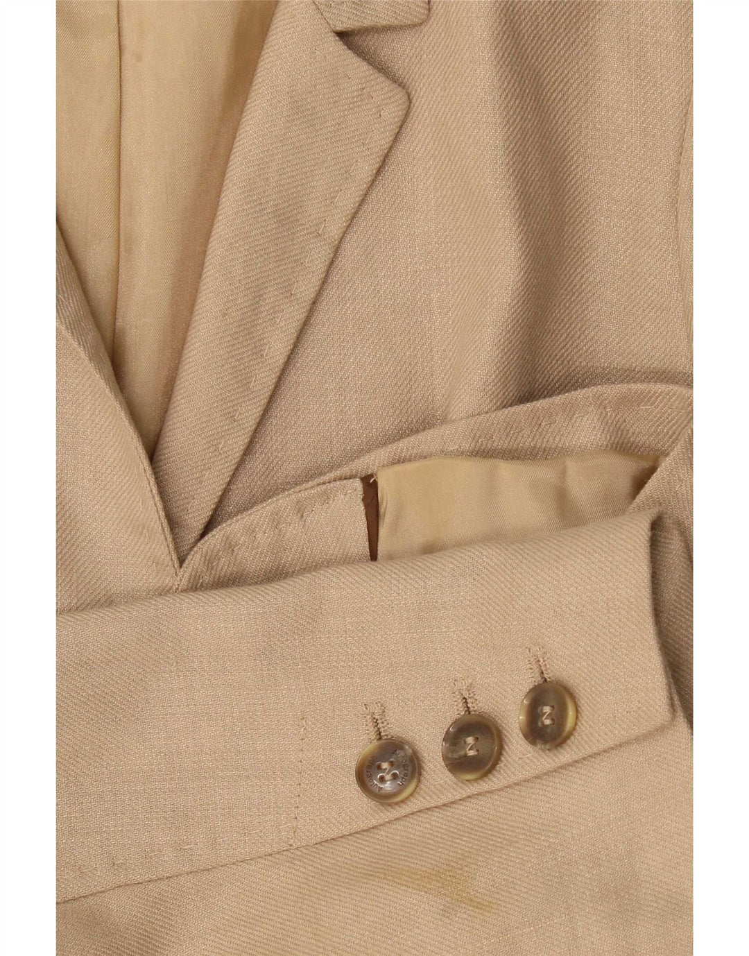 Marks & Spencer Veste blazer autographe 1 bouton pour femme UK 14 Large Beige