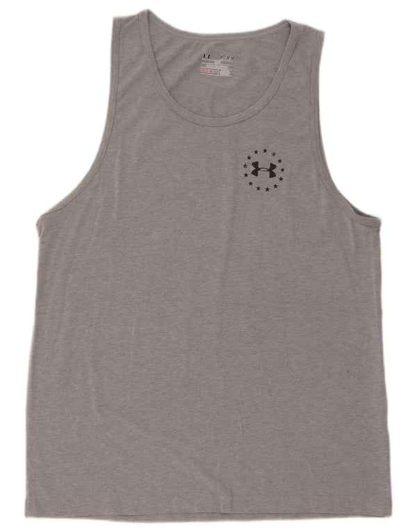 Under Armour Heat Gear Graphic Débardeur pour femme UK 14 Gris moyen