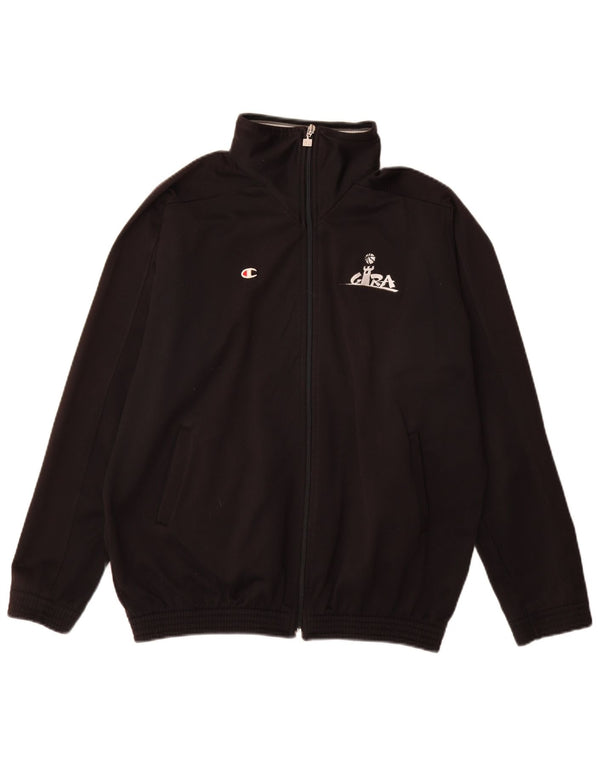 Champion Veste de survêtement coupe ample pour garçon 15-16 ans Noir Polyester