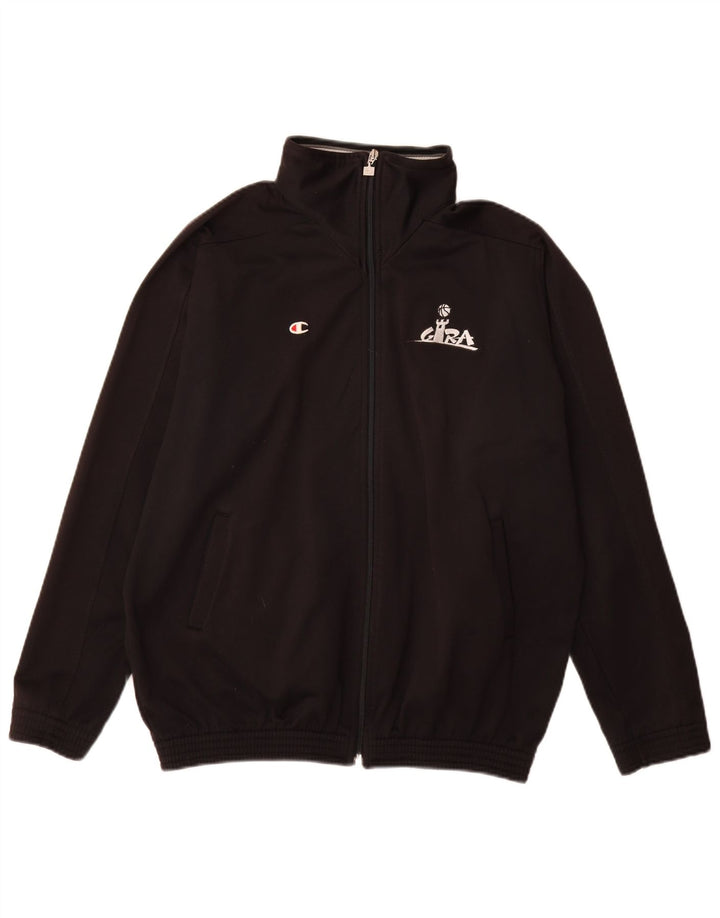 Champion Veste de survêtement coupe ample pour garçon 15-16 ans Noir Polyester