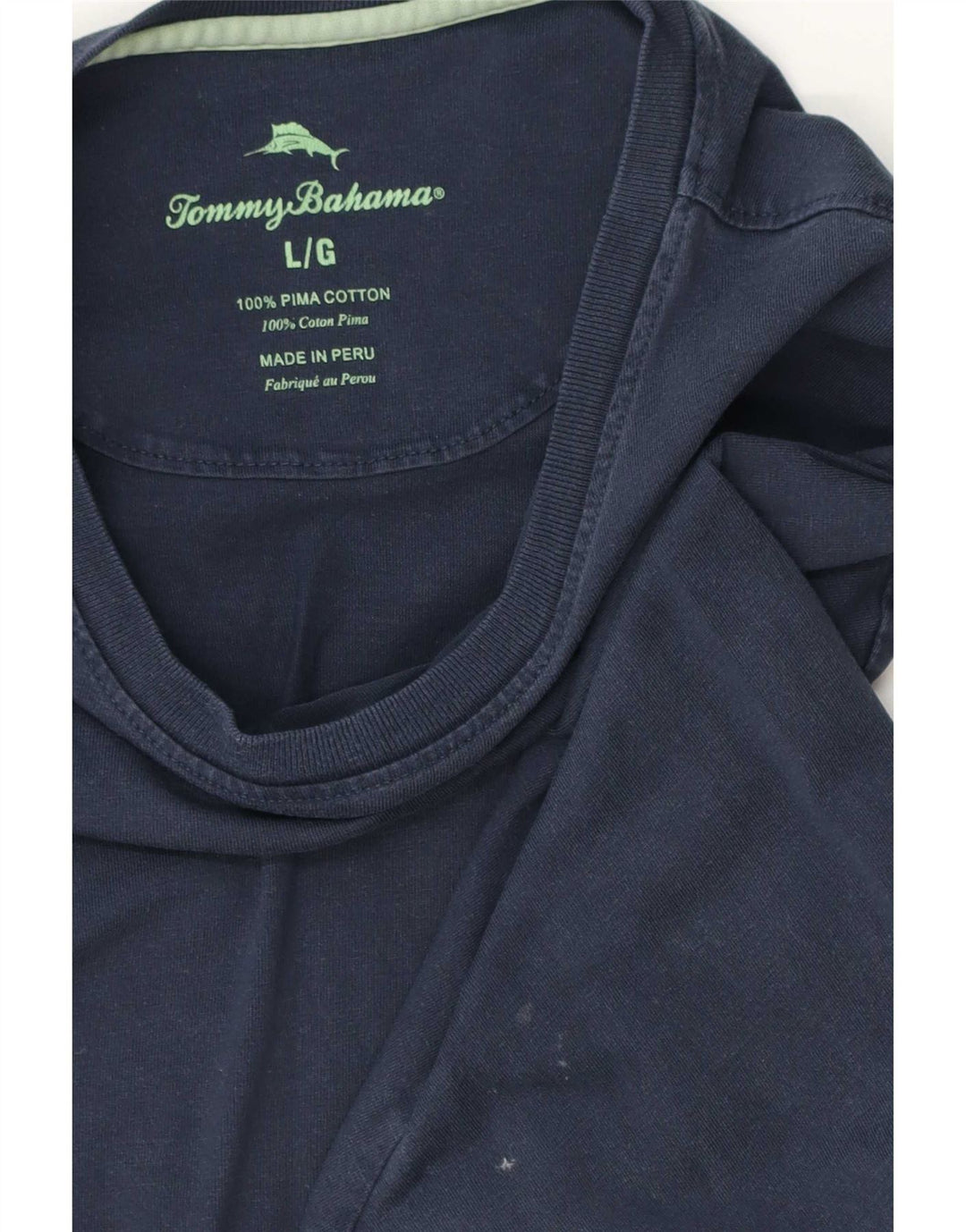 Tommy Bahama Haut à manches longues pour homme en coton bleu marine Taille L