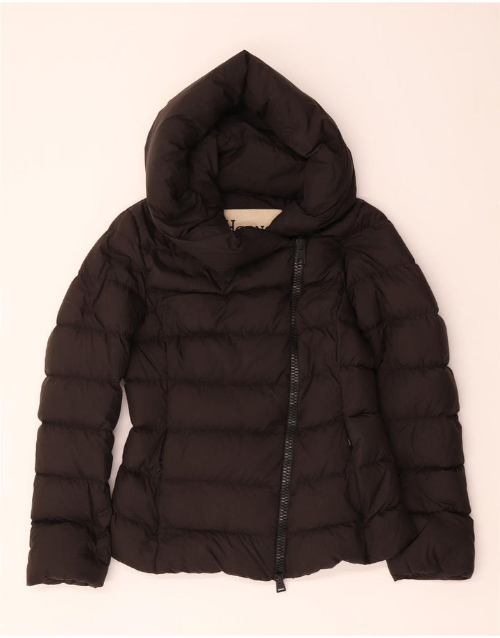 Herno Veste matelassée à capuche pour femme IT 44 Noir moyen Polyester