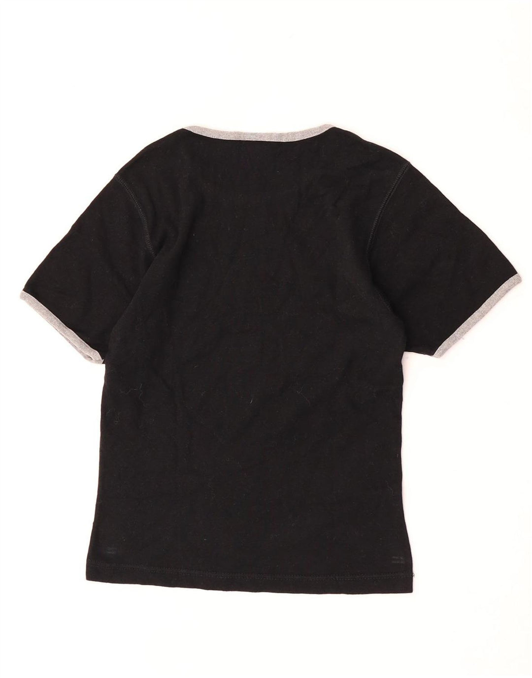 Champion T-Shirt Femme Top UK 12 Medium Noir Coton