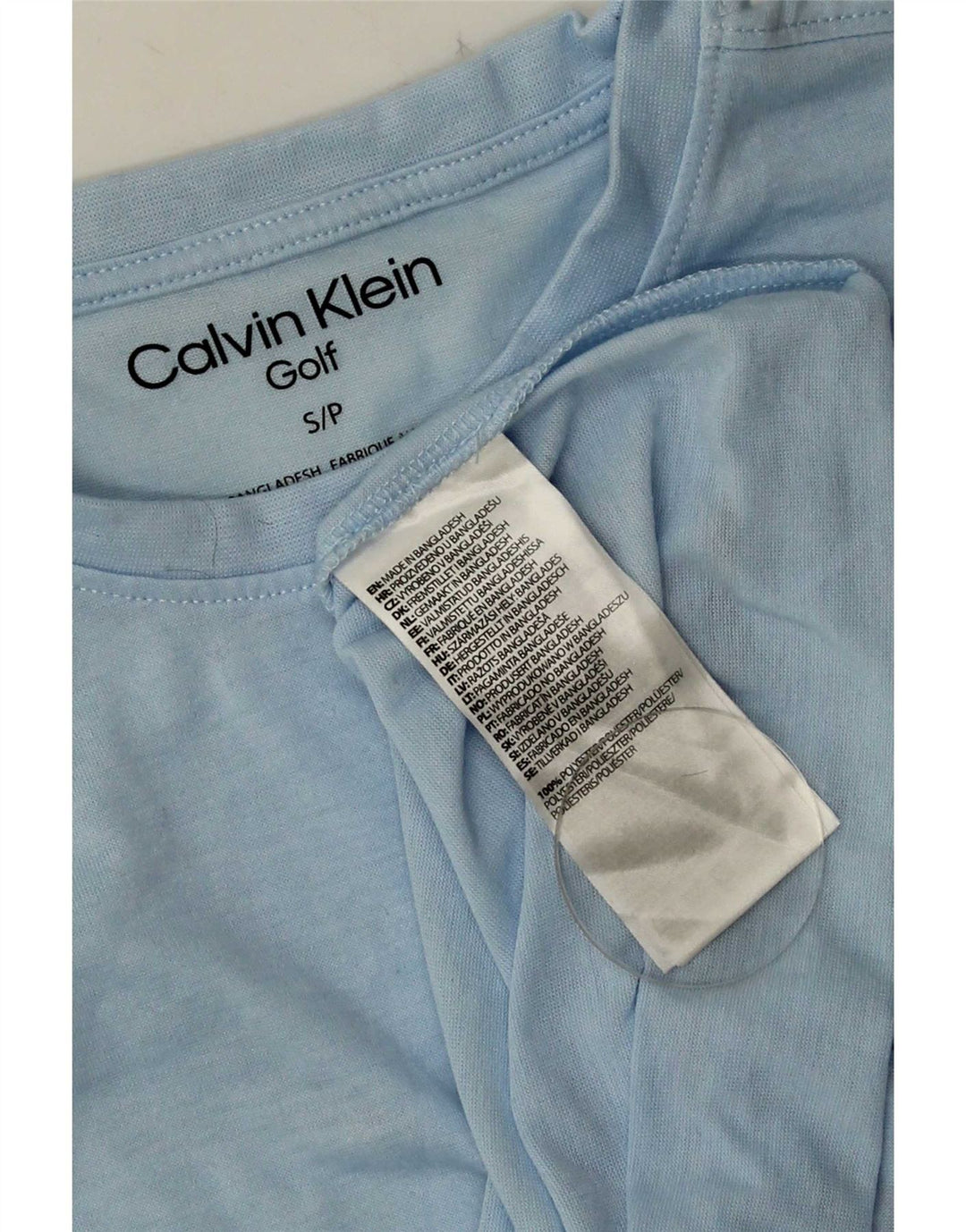 Calvin Klein T-Shirt Homme Haut Petit Bleu Polyester