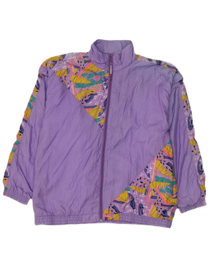 Orso Poeta Homme Motif Abstrait Survêtement Top Veste XL Violet Polyamide