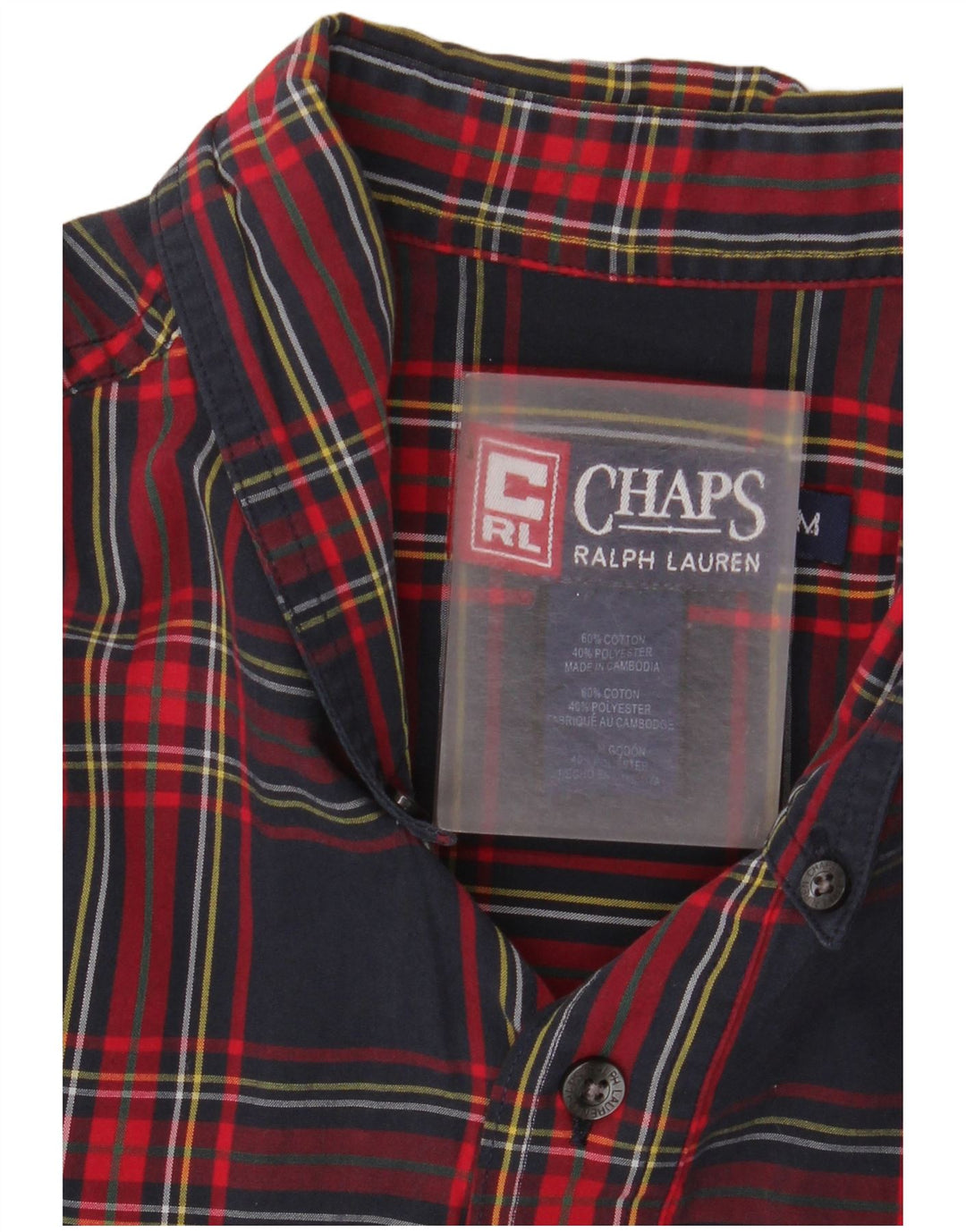 Chaps Ralph Lauren Chemise Homme Bleu Marine Moyen Carreaux Coton